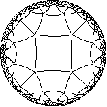mosaico hiperb&oacute;lico de cuadrados